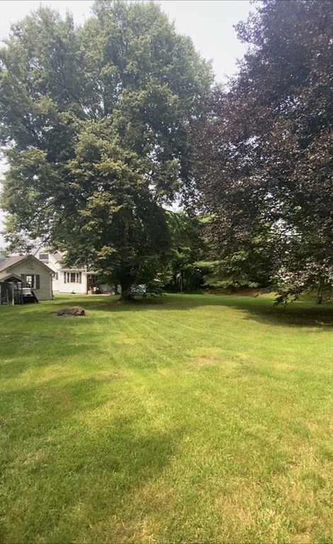 23 Fay Street Chicopee, MA 01020 - Photo 32 of 32 a view of yard with swimming pool and trees