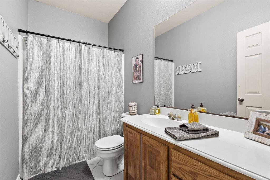 406 Sunshine Trail Bells, TX 75414 - Photo 29 of 37 a bathroom with a sink and a toilet