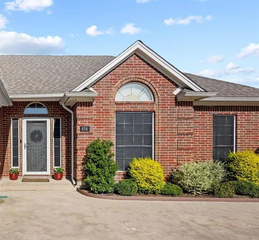 a front view of a house