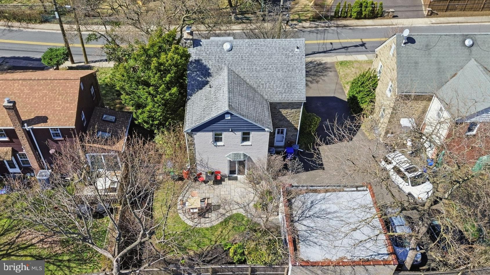 7791 Spring Avenue Elkins Park, PA 19027 - Photo 30 of 33 an aerial view of a house with garden