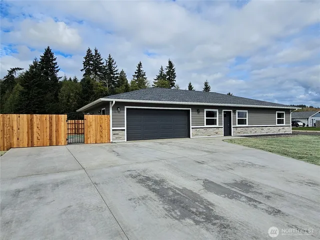 front view of a house with a outdoor space
