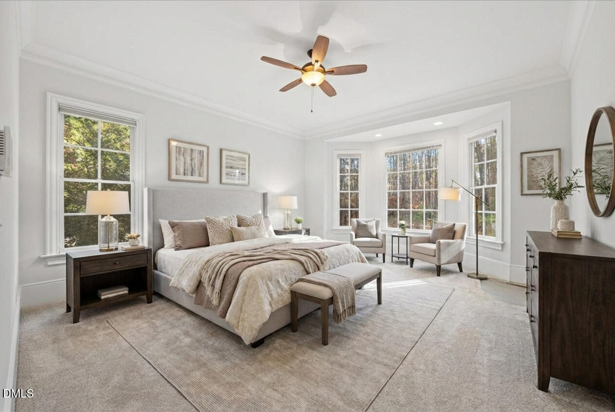 10101 Lobley Hill Lane Raleigh, NC 27613 - Photo 18 of 101 primarybedroom_virtualstaged