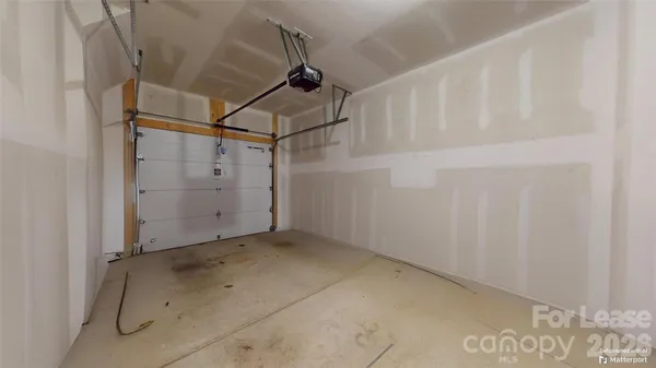 a view of a garage