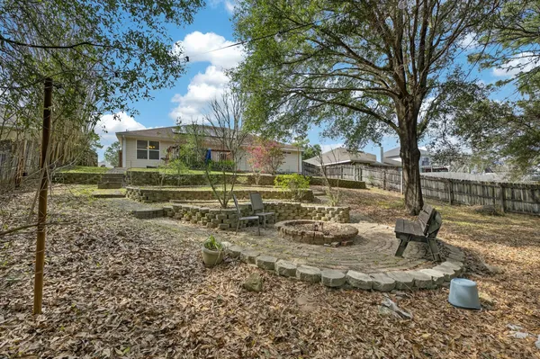 a backyard of a house