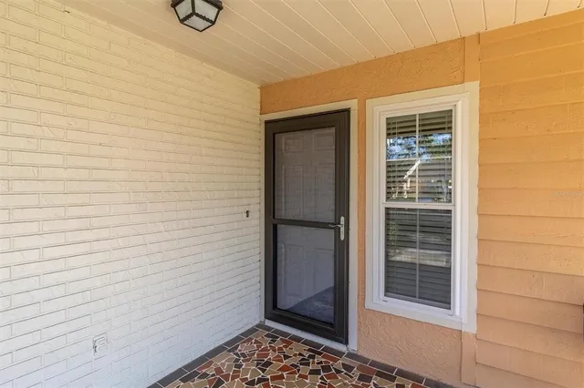 a view of front door