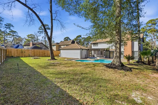a house view with a outdoor space