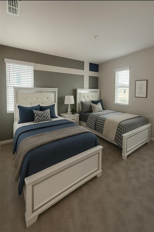 1326 Butterfly Orchid Road Davenport, FL 33837 - Photo 44 of 54 a bedroom with two beds and a window