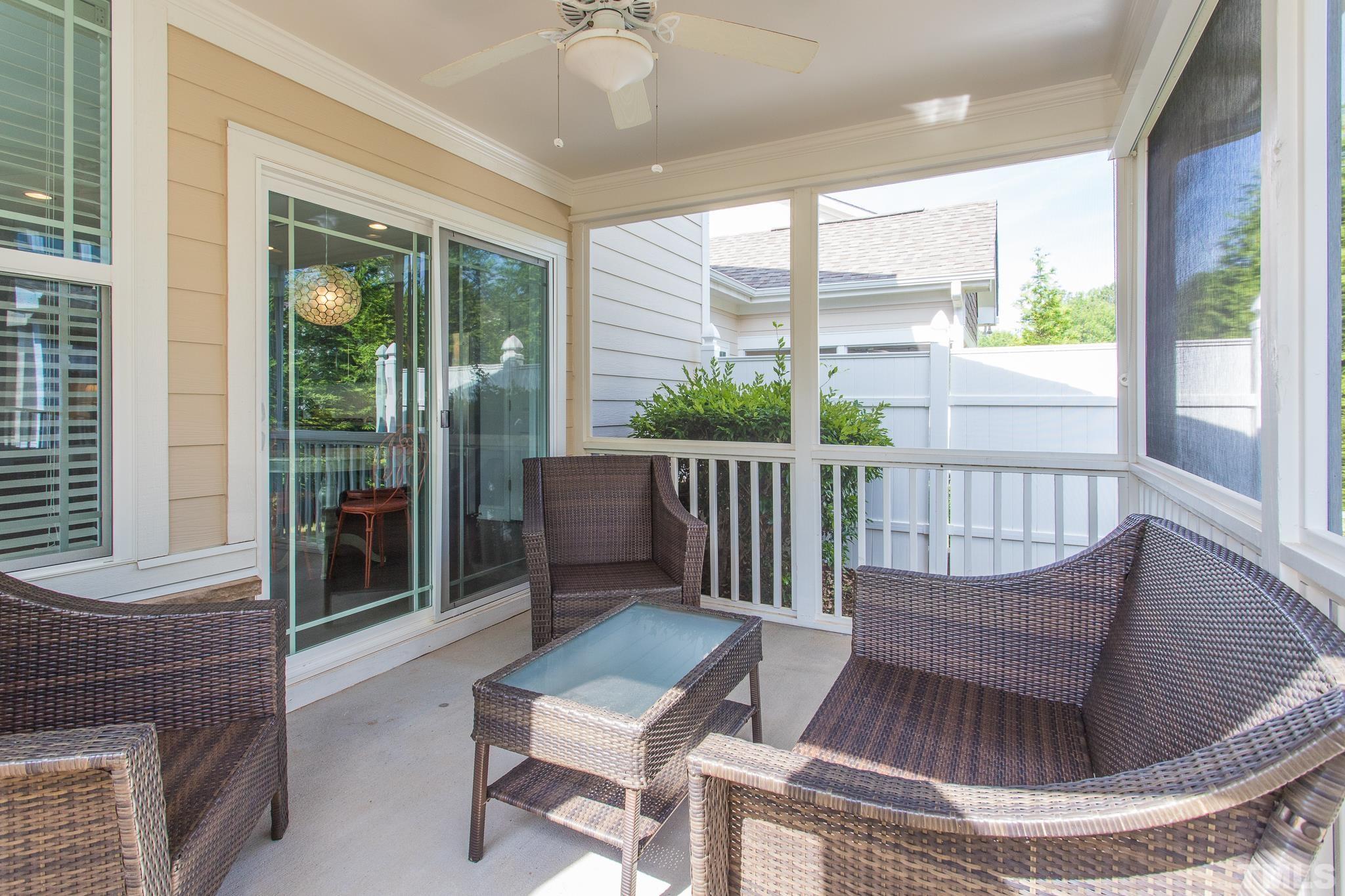 114 Willow View Lane Apex, NC 27539 - Photo 31 of 40 a view of a porch with furniture