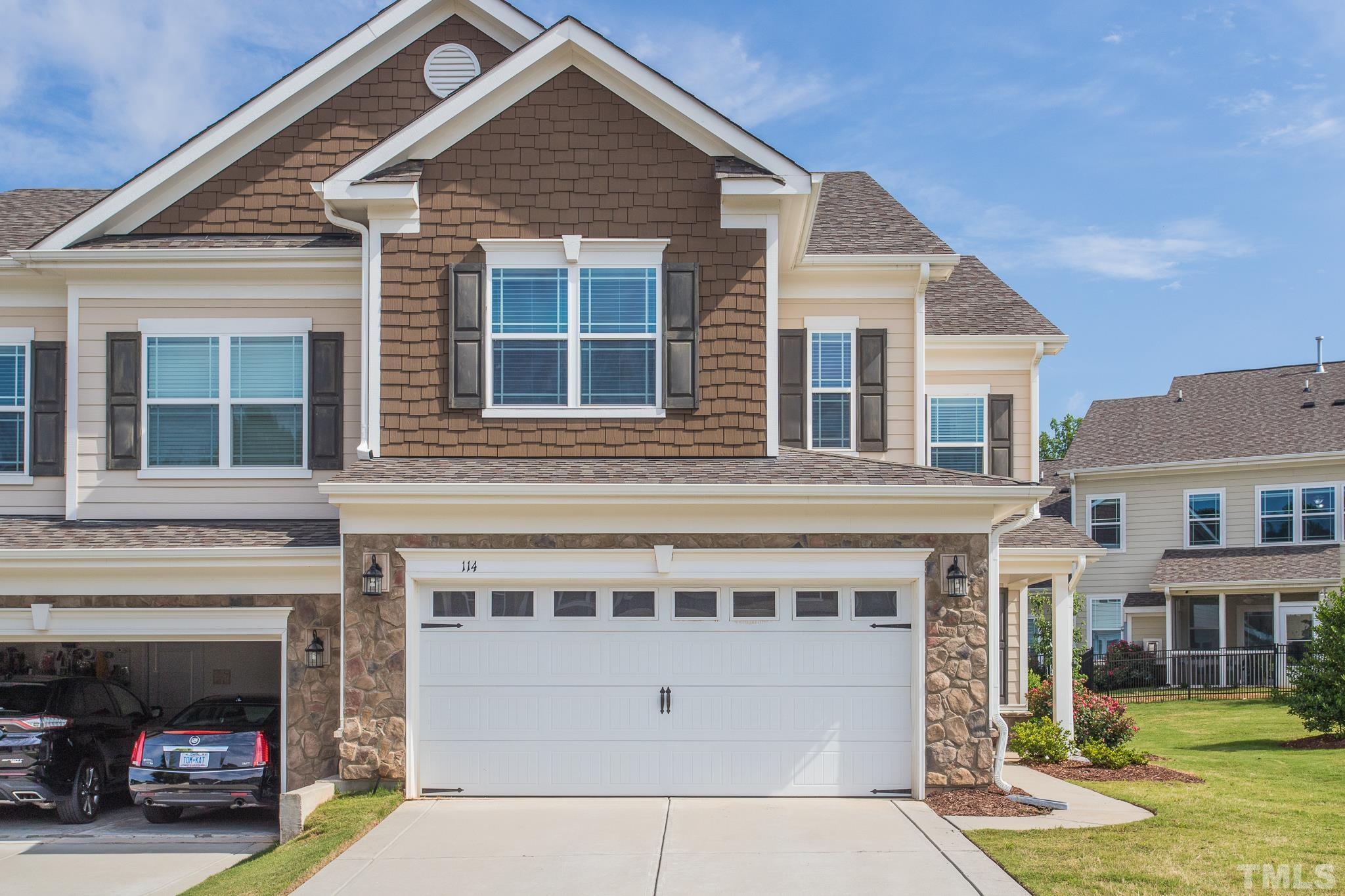114 Willow View Lane Apex, NC 27539 - Photo 33 of 40 a view of a house with a yard