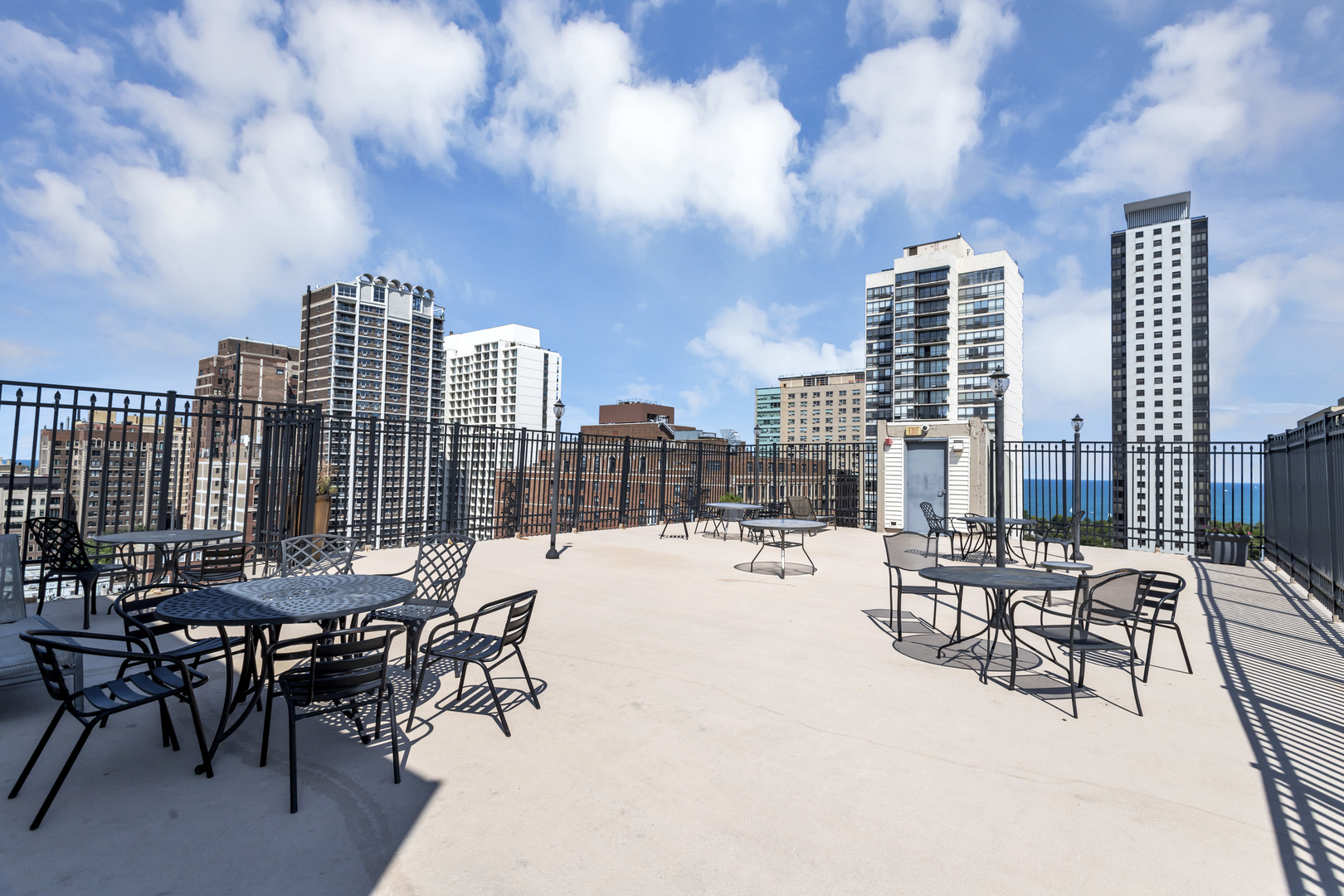 450 West Briar Place, Unit 13G Chicago, IL 60657 - Photo 28 of 34 a view of a terrace with furniture and a stove