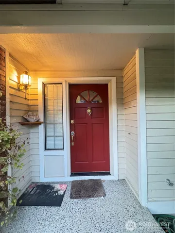 a view of front door of a house