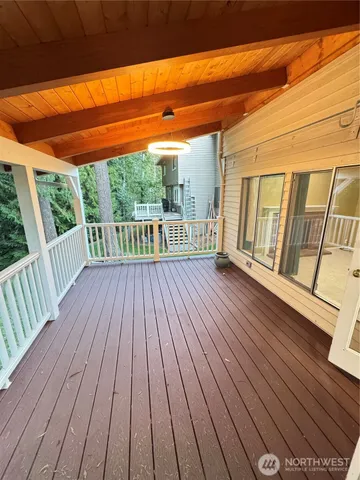 a house view with a garden space