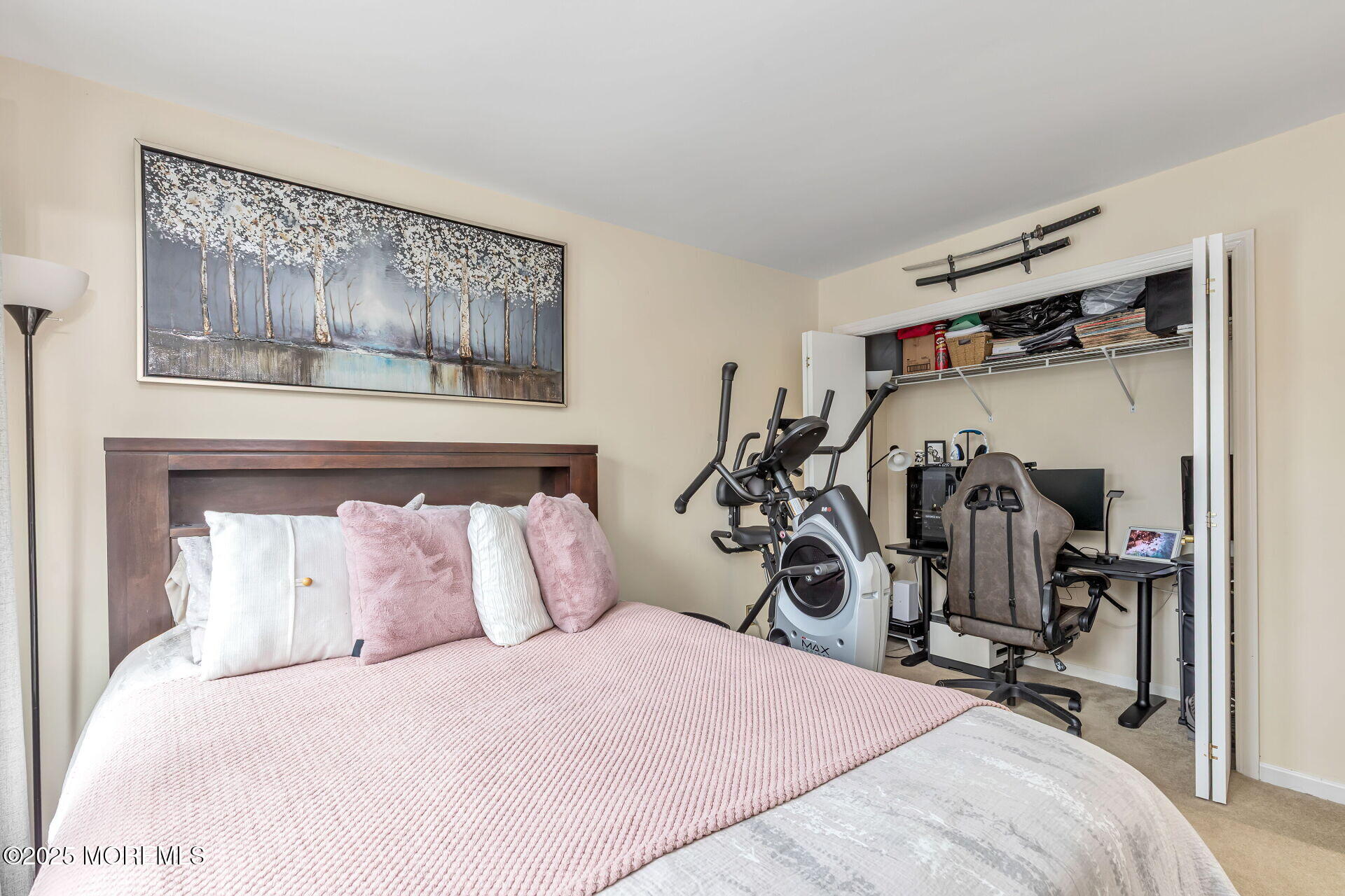 60 County Road, Unit F32 Cliffwood, NJ 07721 - Photo 21 of 31 a bedroom with a bed and a mirror