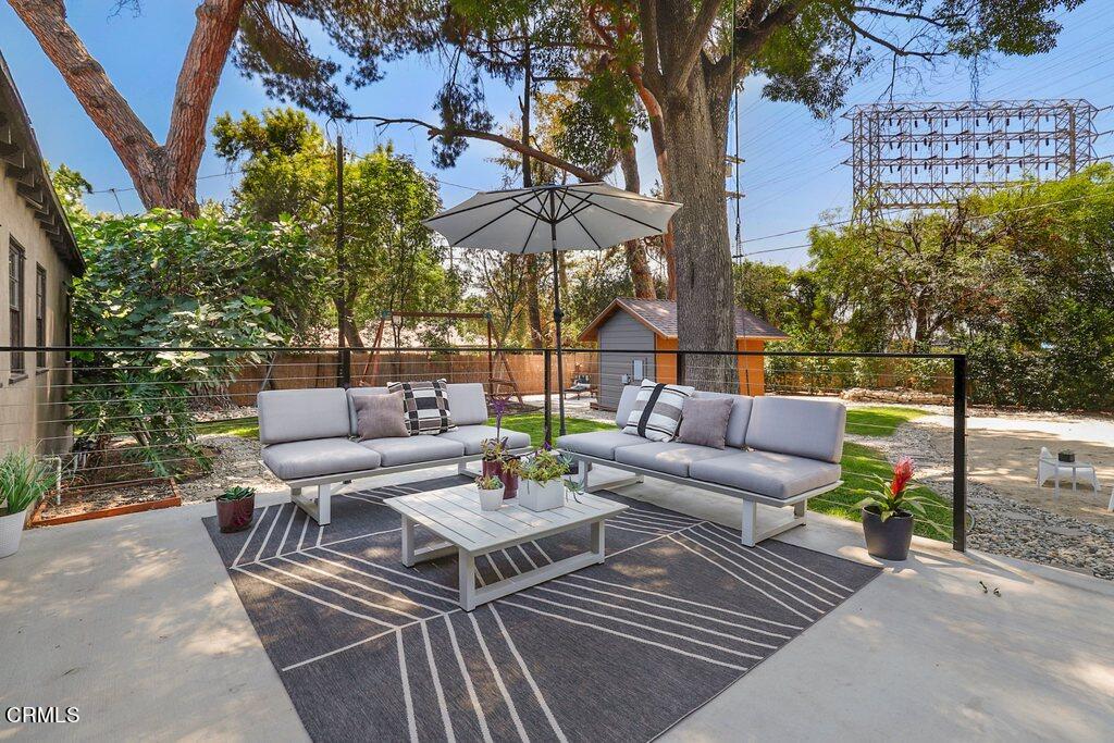 1323 Brampton Road Los Angeles, CA 90041 - Photo 38 of 44 an outdoor living room with patio furniture and a potted plants