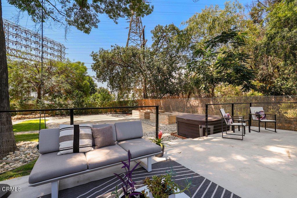 1323 Brampton Road Los Angeles, CA 90041 - Photo 39 of 44 a roof deck with couches and potted plants