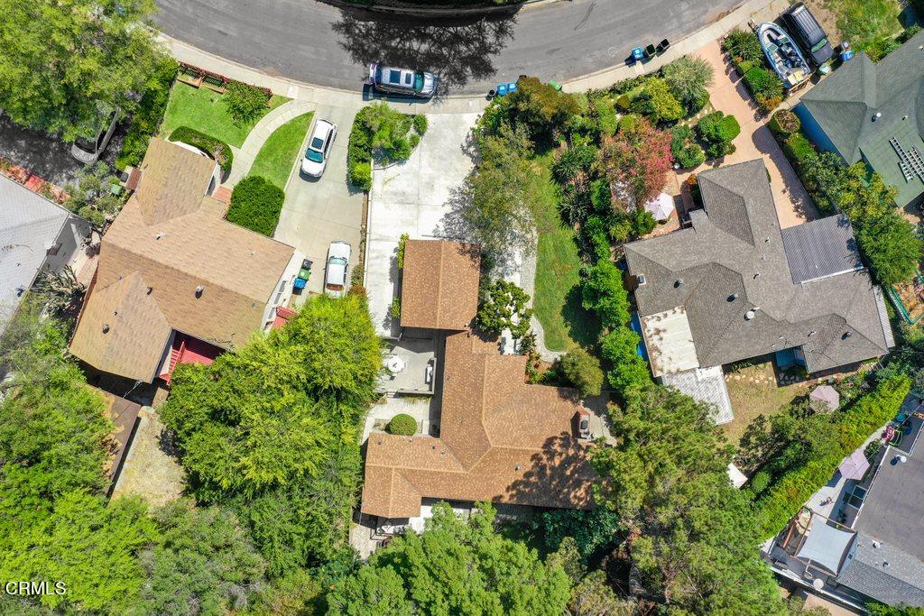 1323 Brampton Road Los Angeles, CA 90041 - Photo 44 of 44 an aerial view of a house with outdoor space