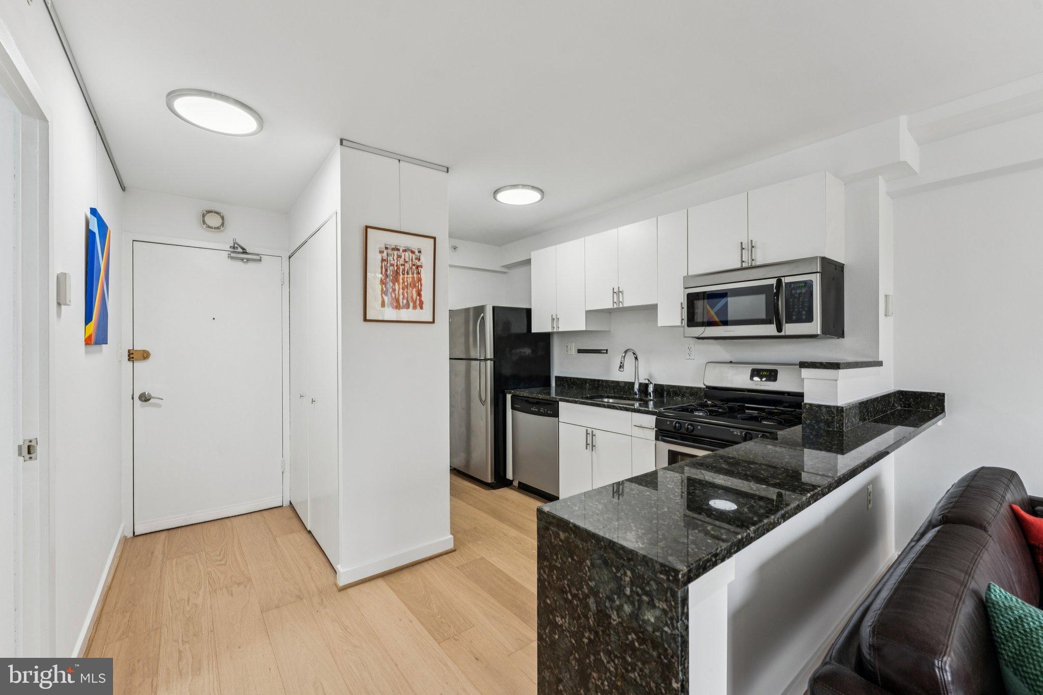 1101 3rd Street Southwest, Unit 114 Washington, DC 20024 - Photo 11 of 29 Modern kitchen w/gas range, ample storage/counters
