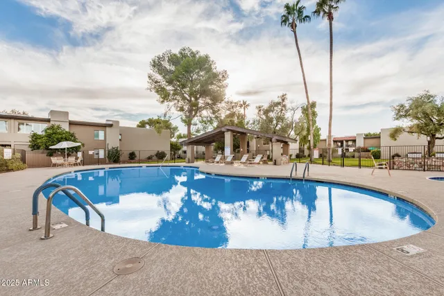 a view of swimming pool with a terrace