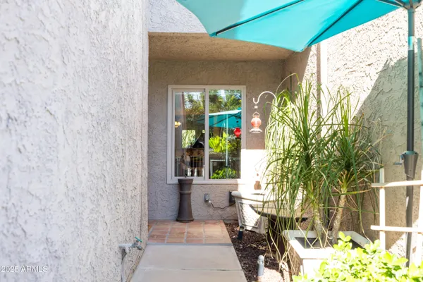 a view of an entryway door