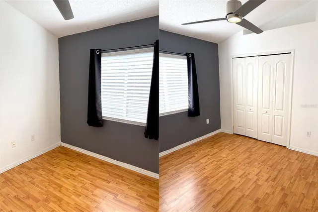 a view of an empty room and window