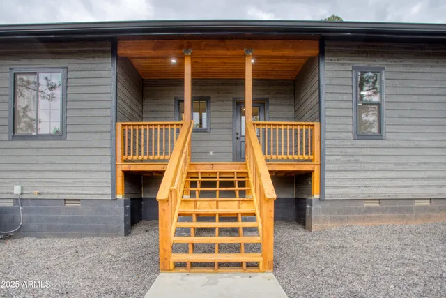 a view of front door of house