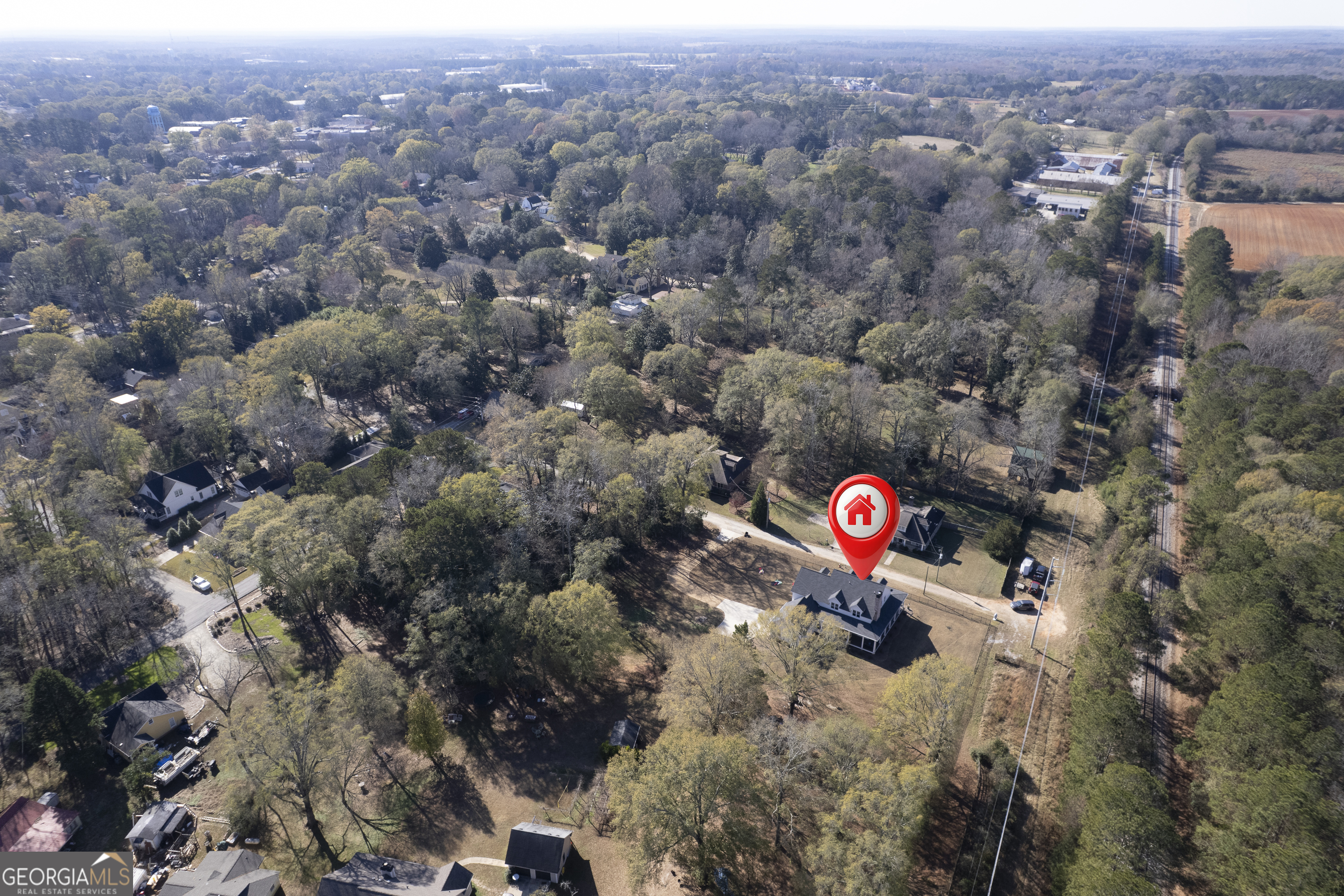 855 Jasper Street Madison, GA 30650 - Photo 45 of 46 an aerial view of city and sign board