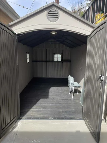 a view of outdoor seating space