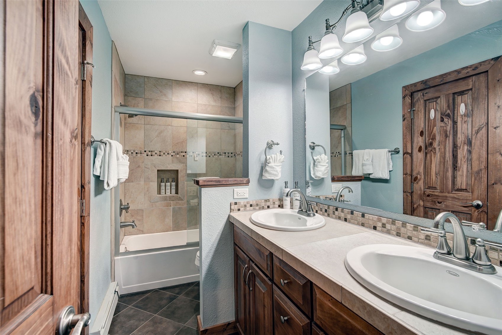 78 Guller Road, Unit 301 Copper Mountain, CO 80443 - Photo 20 of 41 The upstairs full bathroom offers dual sinks and ample space.