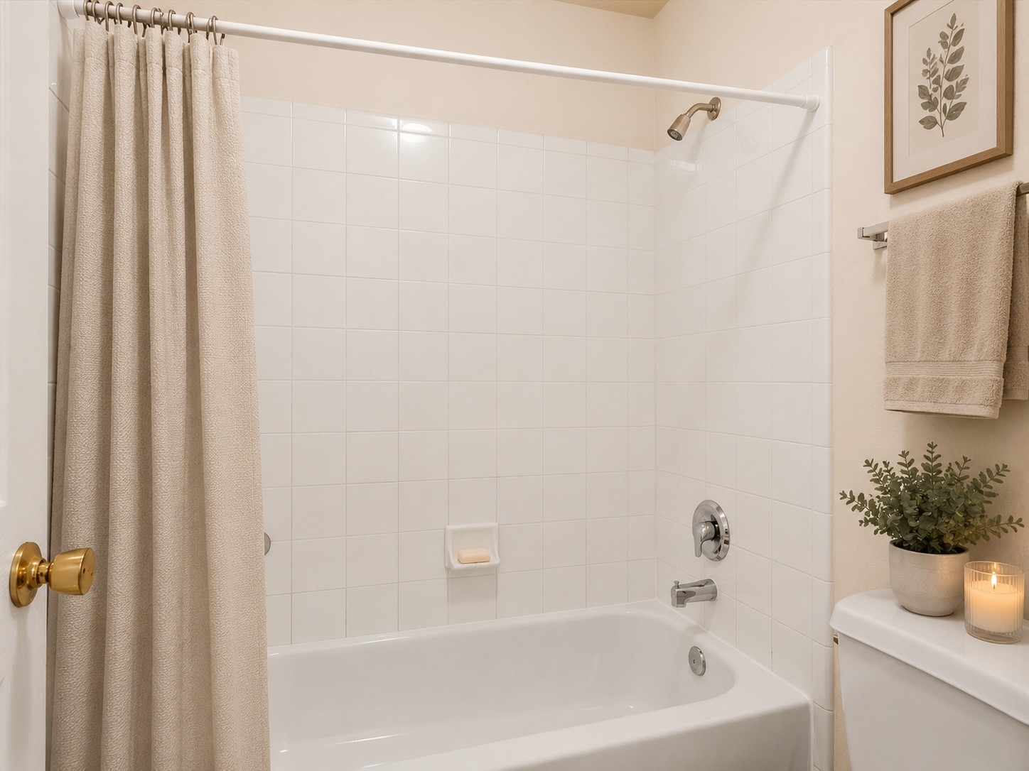 19422 Harvest Stream Way Houston, TX 77084 - Photo 30 of 41 This bathroom is conveniently located upstairs near the secondary room. AI-staged to help visualize the space.