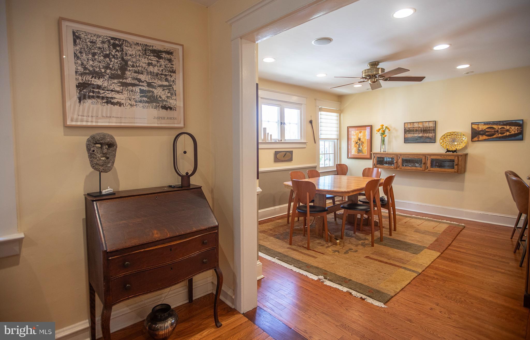 304 Wellesley Road Philadelphia, PA 19119 - Photo 9 of 34 Living room through to dining room
