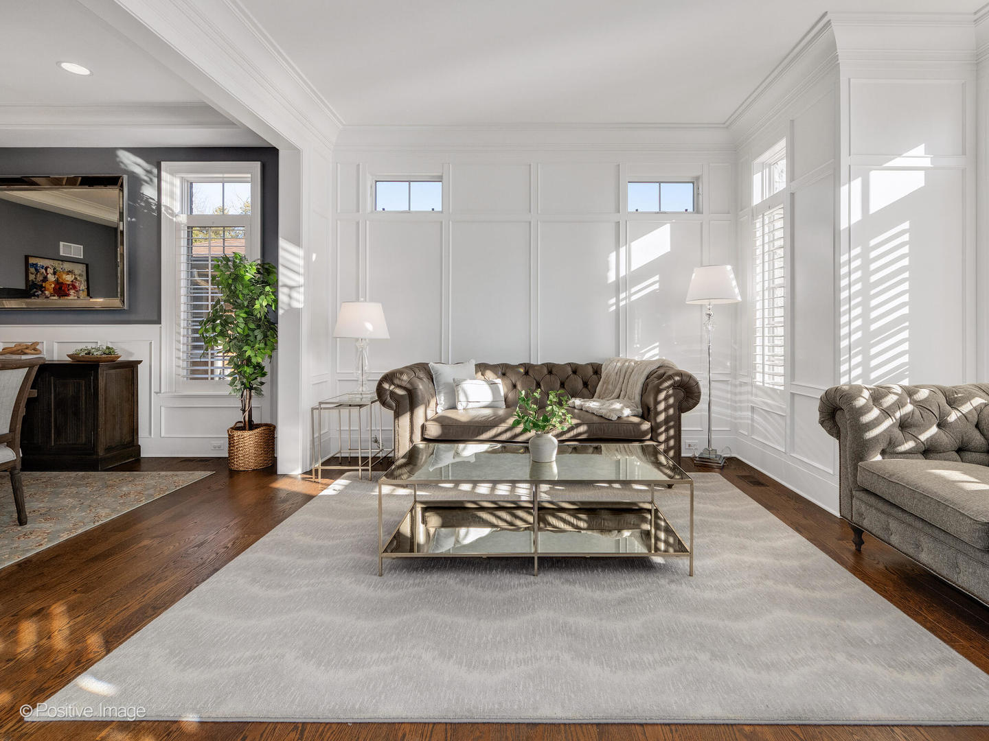 109 East Madison Street Elmhurst, IL 60126 - Photo 7 of 56 a living room with furniture and a fireplace