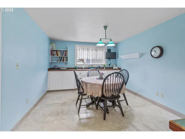 a bedroom with a bed and furniture