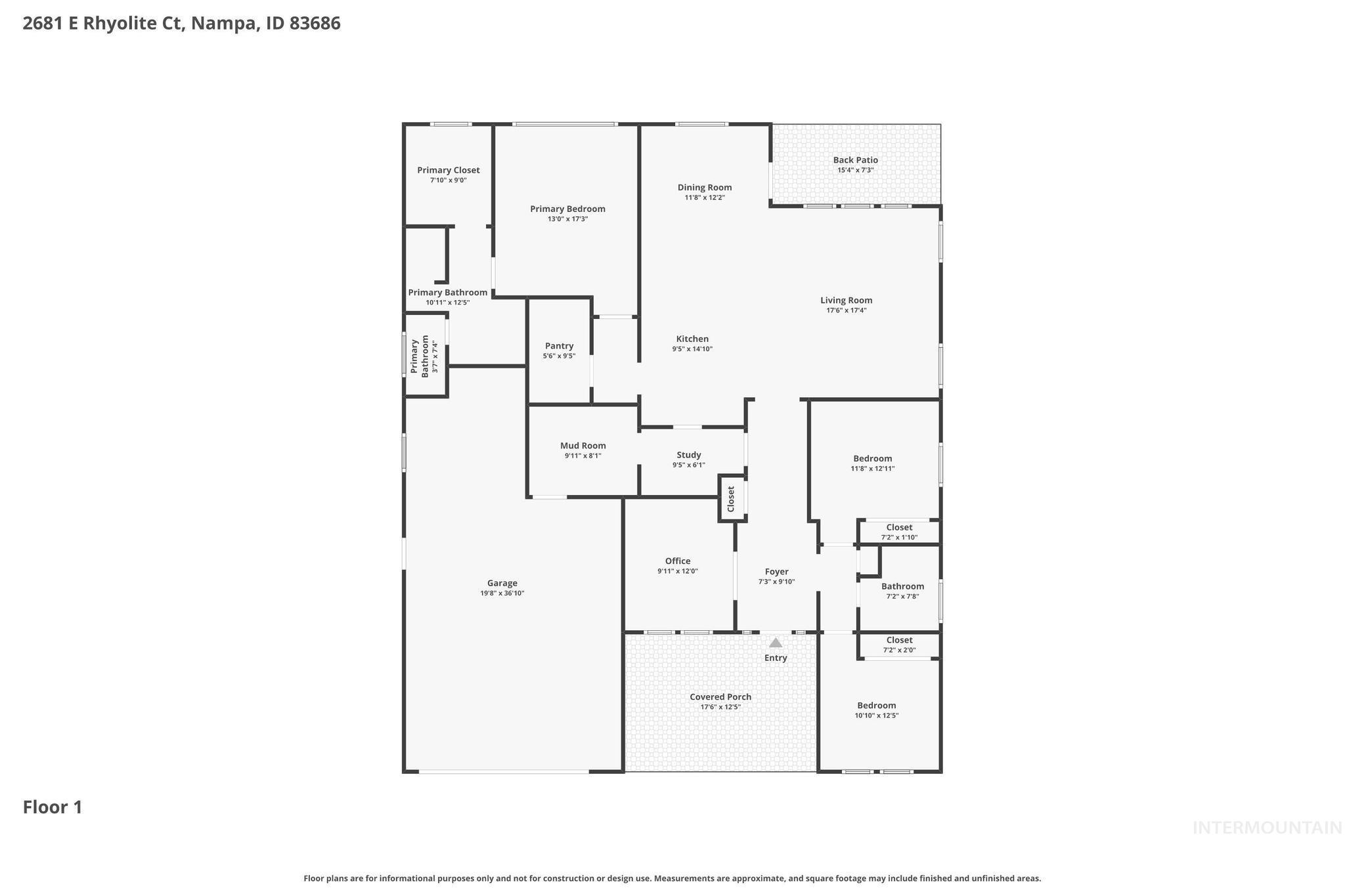 2681 East Rhyolite Court Nampa, ID 83686 - Photo 48 of 48 Floor plan