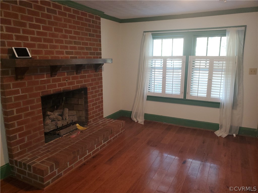 2102 Cooks Landing Road Hayes, VA 23072 - Photo 8 of 23 Living Room with Brick Fireplace