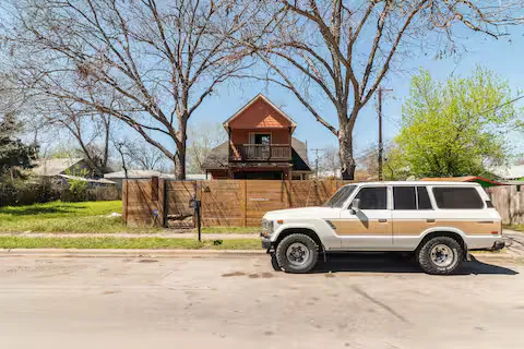 a car parked on the side of the road