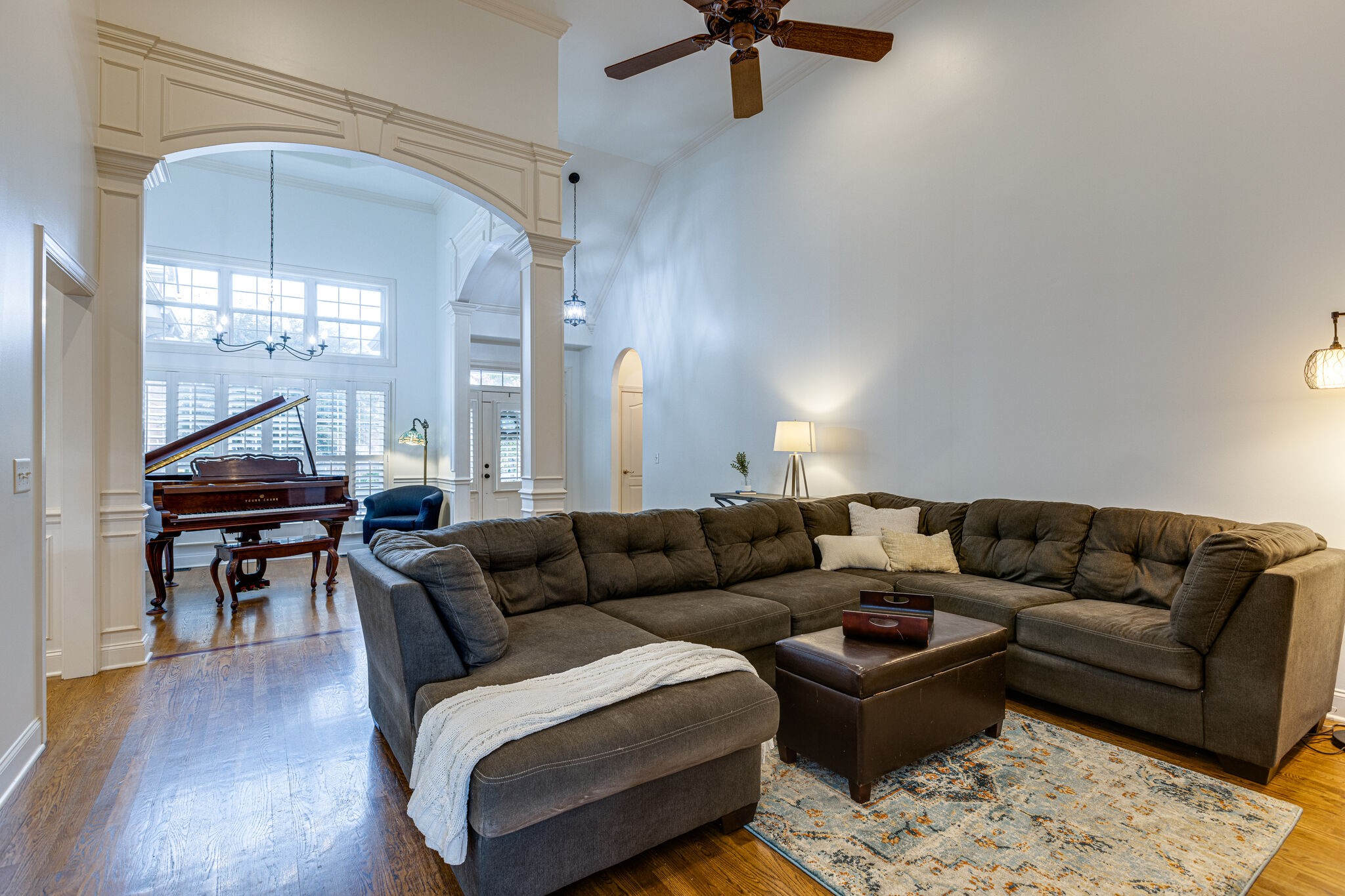 1213 White Rock Road Spring Hill, TN 37174 - Photo 13 of 50 a living room with furniture and a wooden floor