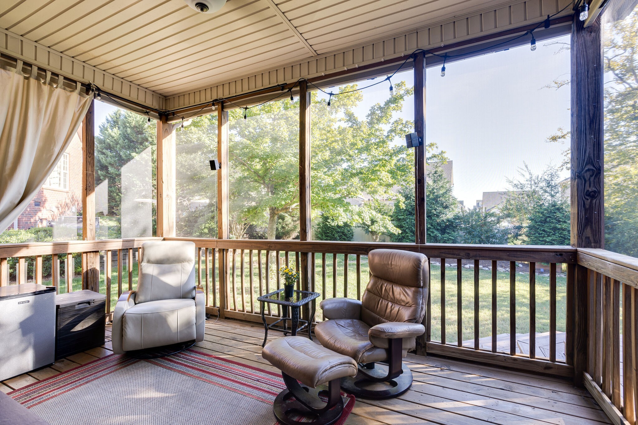 1213 White Rock Road Spring Hill, TN 37174 - Photo 40 of 50 a balcony with furniture and wooden floor