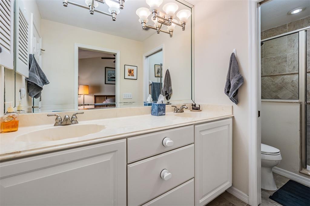 17569 Fairmeadow Drive Tampa, FL 33647 - Photo 15 of 60 a bathroom with a sink a toilet and a mirror