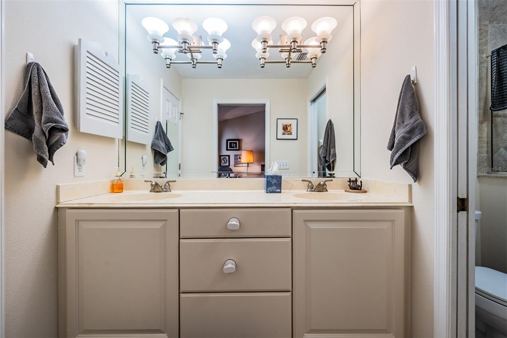 17569 Fairmeadow Drive Tampa, FL 33647 - Photo 16 of 60 a bathroom with a sink vanity and a mirror