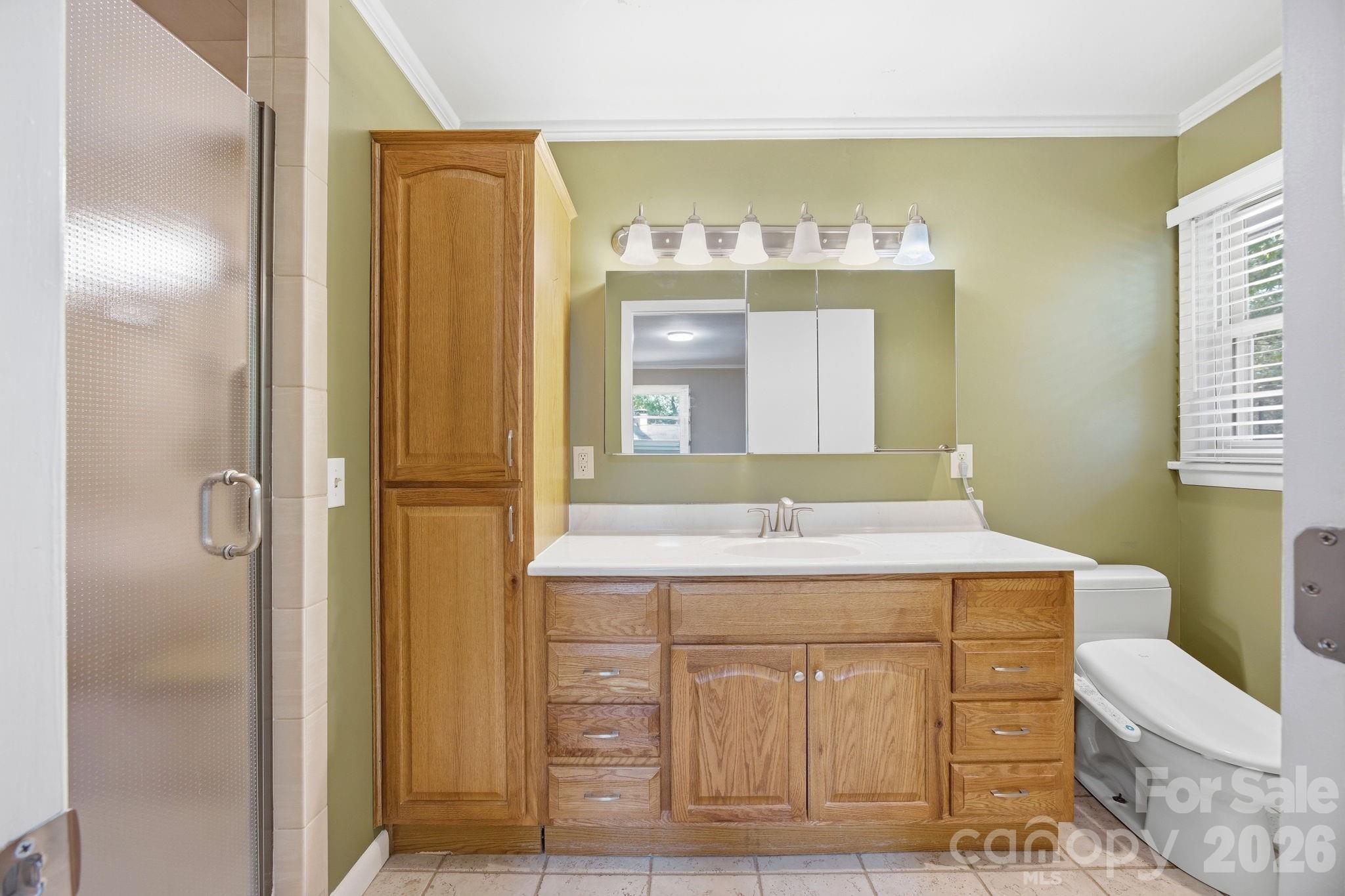 225 Stonewall Road Salisbury, NC 28144 - Photo 29 of 48 a bathroom with a sink and a mirror
