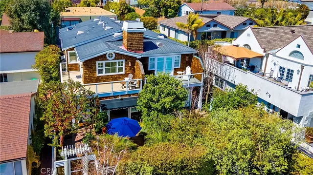 an aerial view of multiple houses