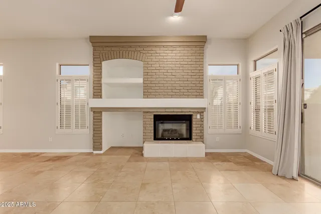 a view of a livingroom with a fireplace