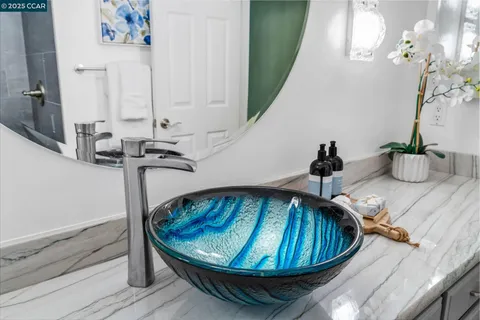 a view of balcony with furniture