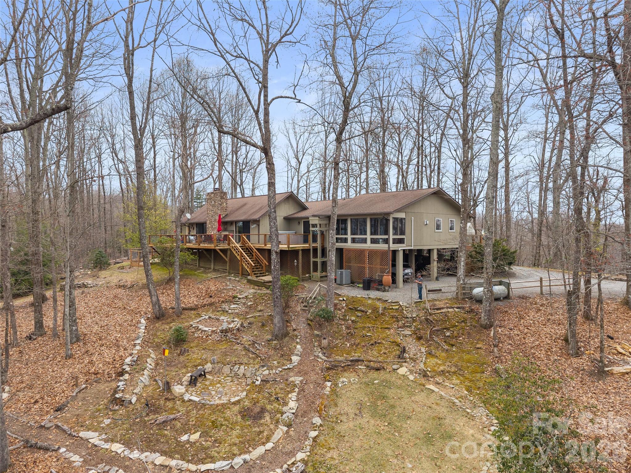 625 Slick Rock Road Brevard, NC 28712 - Photo 3 of 3 a front view of a house with garden