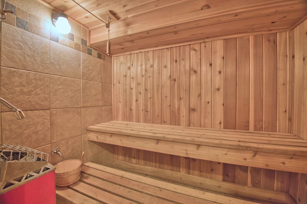 3557 Haverkamp Road Hibbing, MN 55746 - Photo 34 of 60 Relaxing sauna featuring wooden ceiling and wooden walls