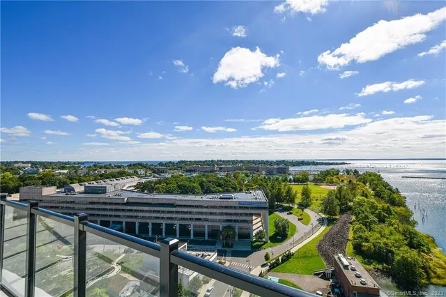 a view of a terrace with skyline