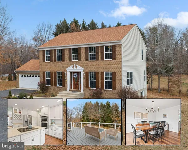 a aerial view of a house with sitting area