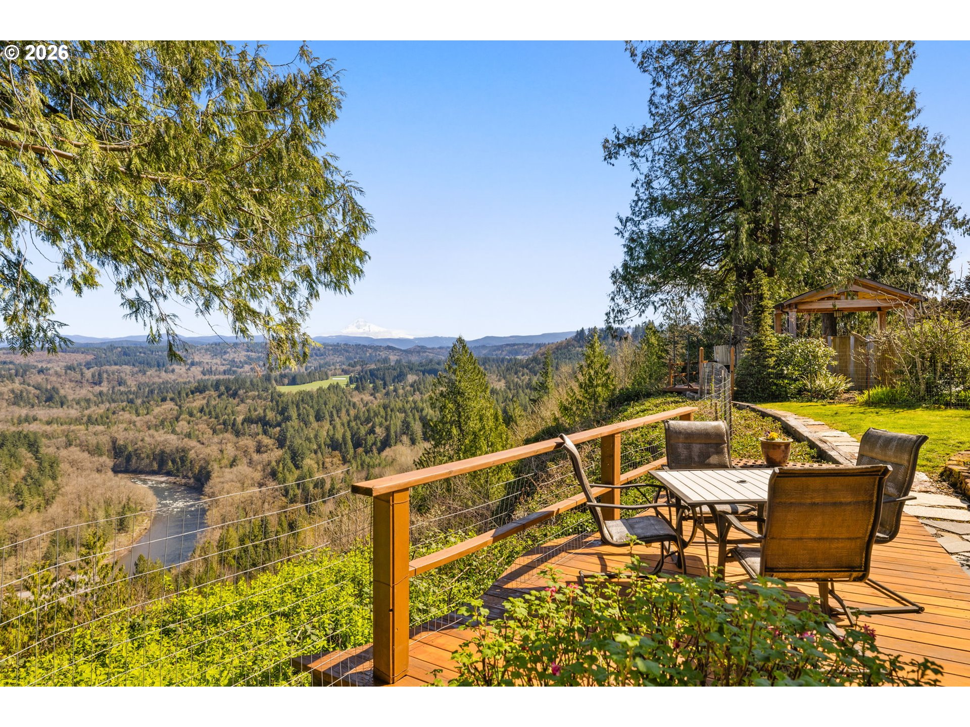 15880 Southeast Bluff Road Sandy, OR 97055 - Photo 34 of 47 a view of a balcony with furniture