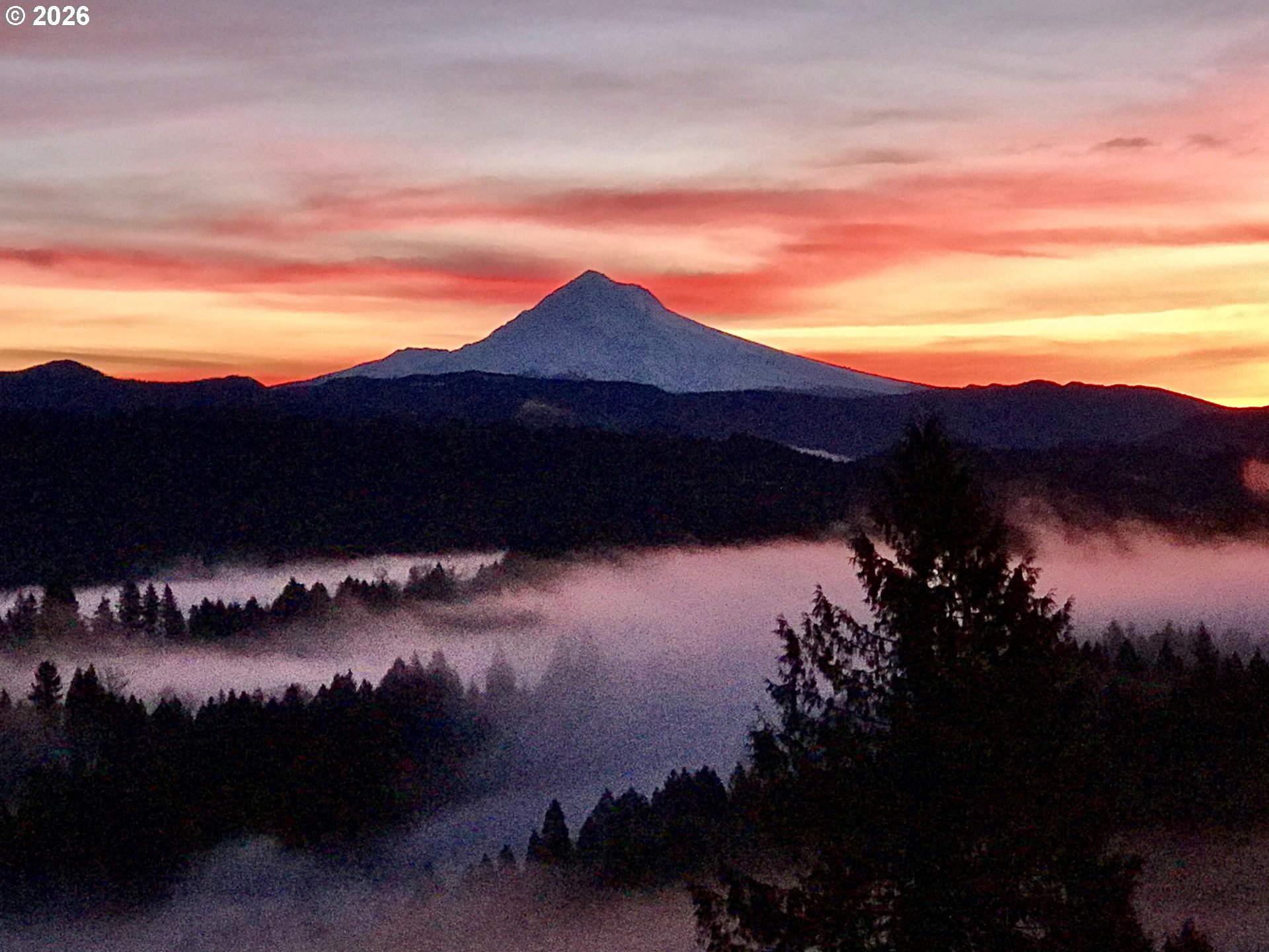 15880 Southeast Bluff Road Sandy, OR 97055 - Photo 4 of 47 a view of a sunset