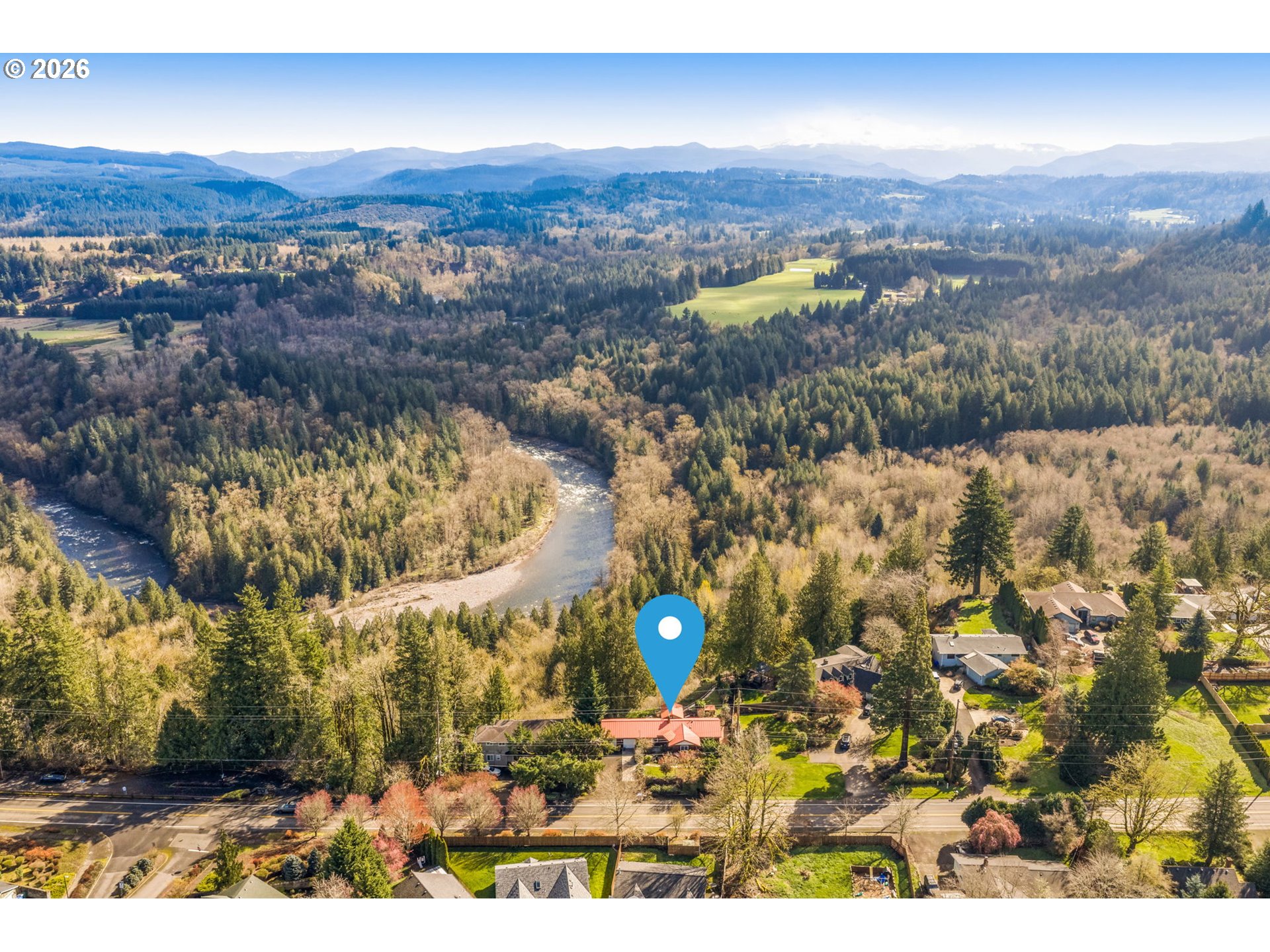 15880 Southeast Bluff Road Sandy, OR 97055 - Photo 41 of 47 an aerial view of multiple house